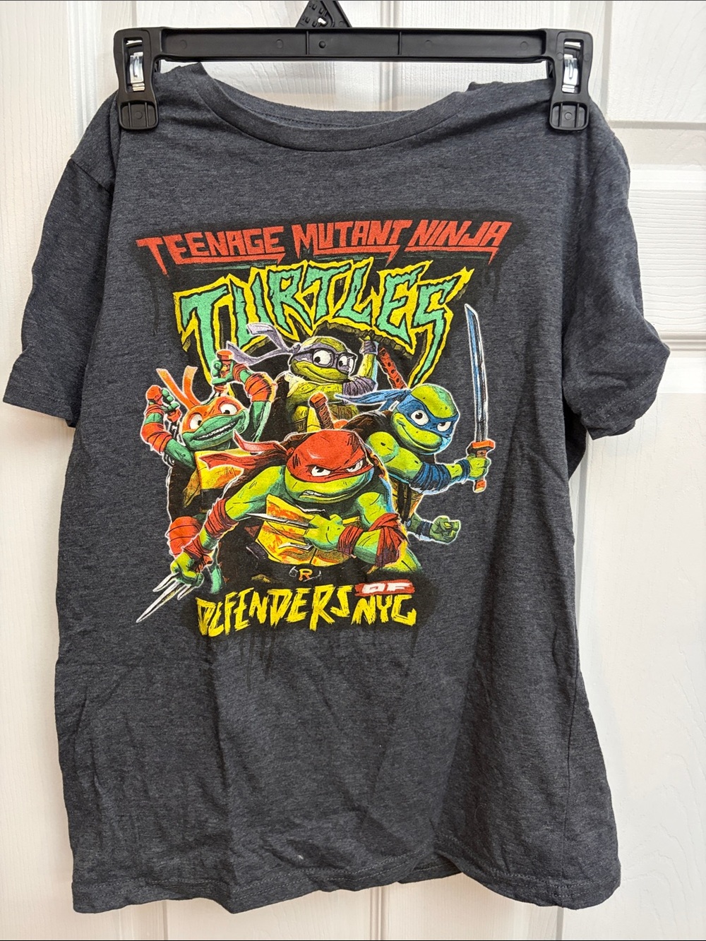 Teenage Mutant Ninja Turtles Kids Short Sleeve Graphic Tee - Charcoal